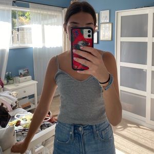 Grey brandy melville tank top